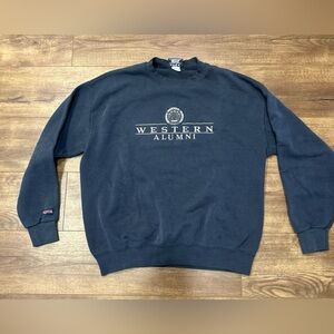 Jansport Western Alumni Crewneck Sweater - Navy